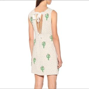 Ganni Embellished Beaded Cactus Mini Dress 🌵❤️